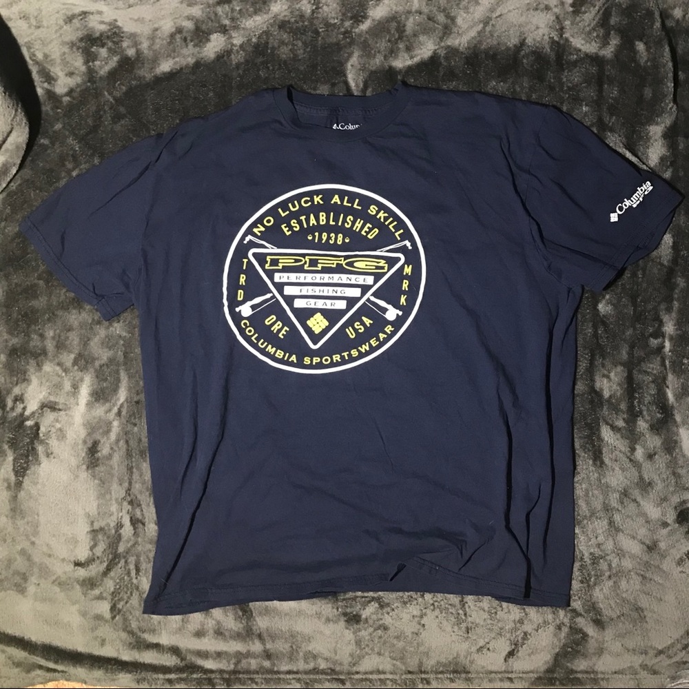 Columbia PFG Blue Tee Shirt
